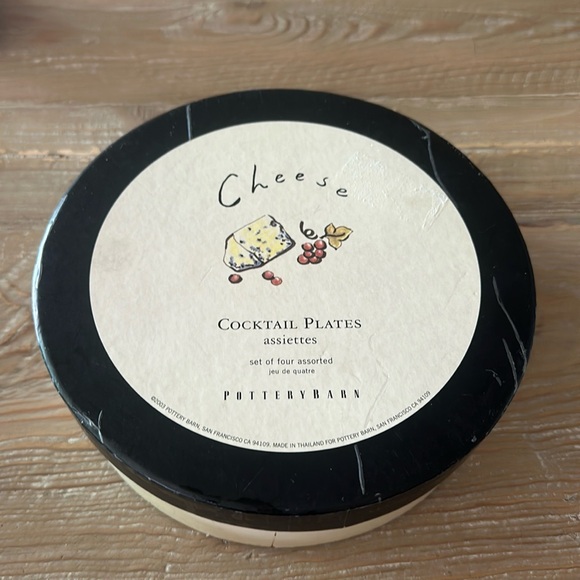 Pottery Barn Cocktail Plates “Cheese” - Picture 3 of 12